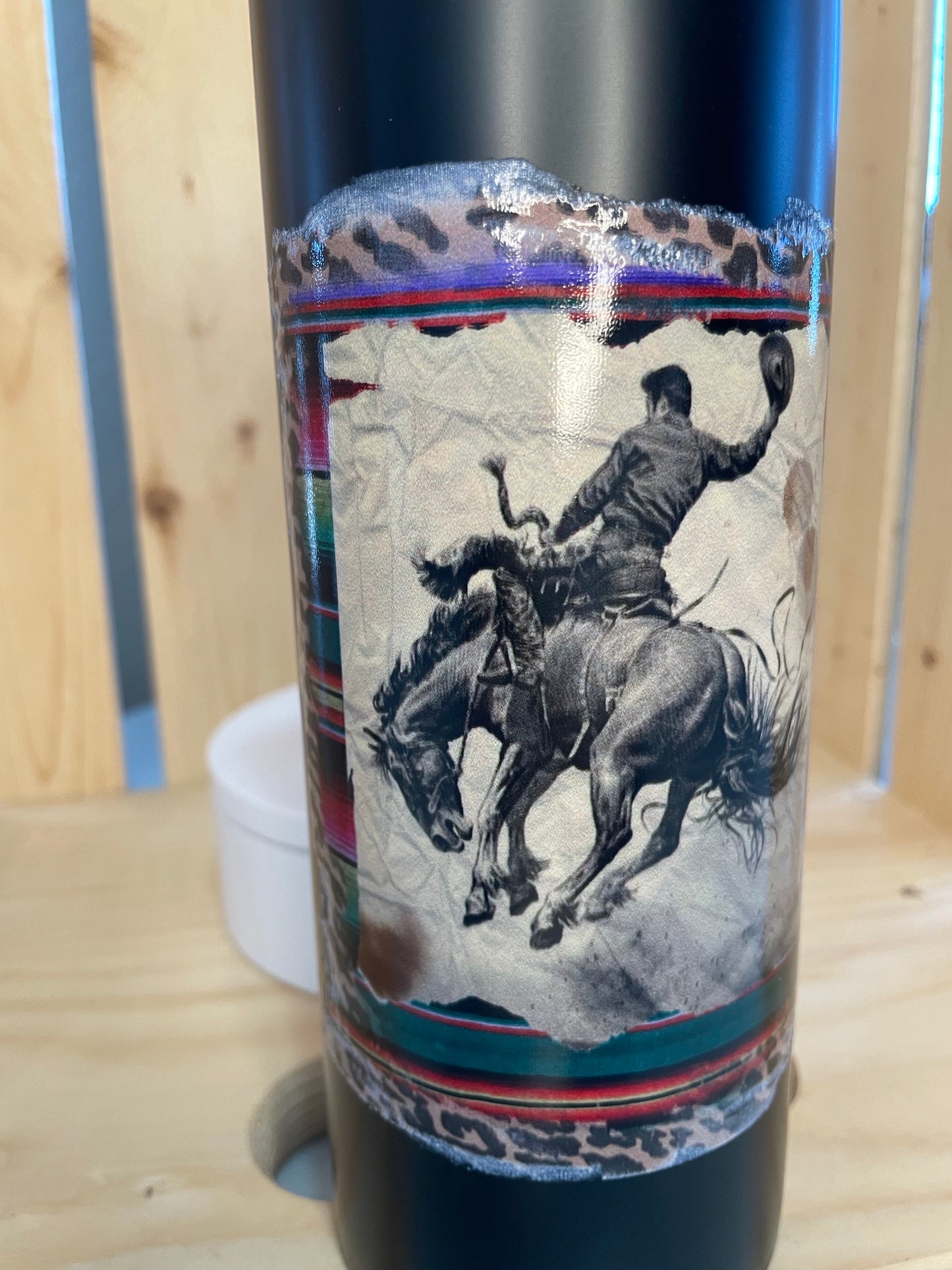 GH 20oz Tumbler - Black - Vintage Bronc