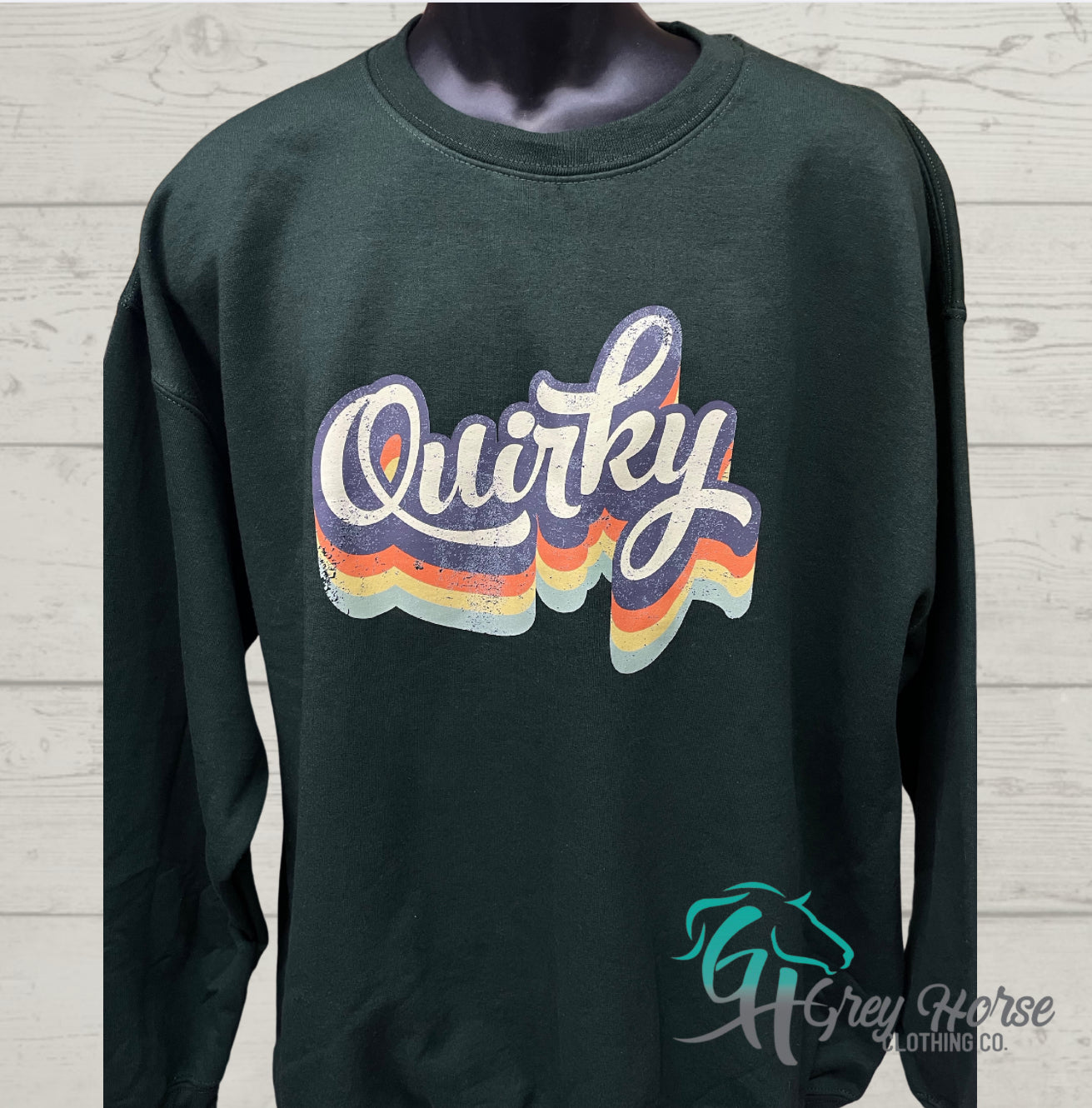 GH Adult Crewneck - Green, Quirky