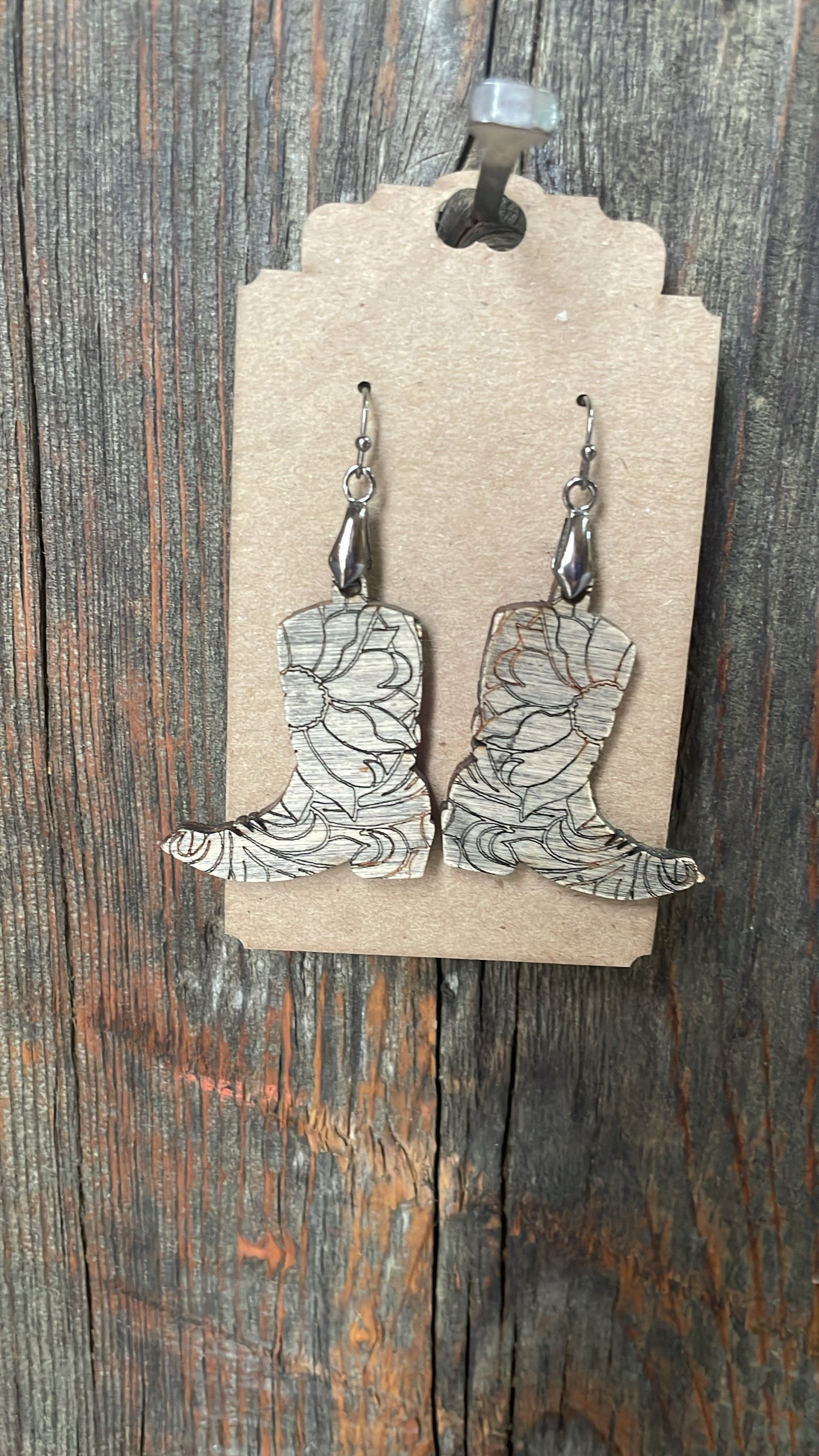 GH Earrings - Laser Cut Wood - Daisy Boots