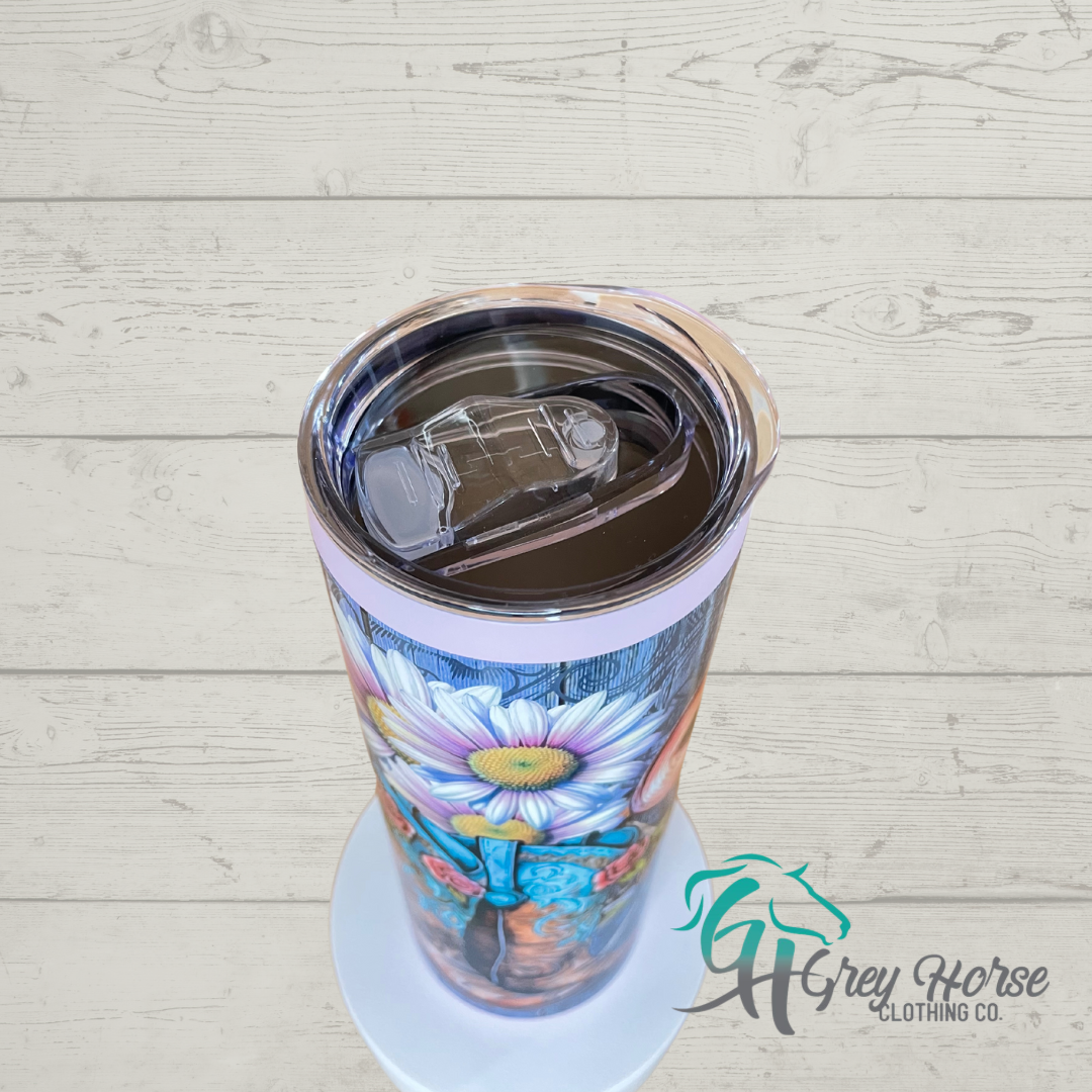 GH 20oz Skinny Tumbler - Pink - Barnwood Mama