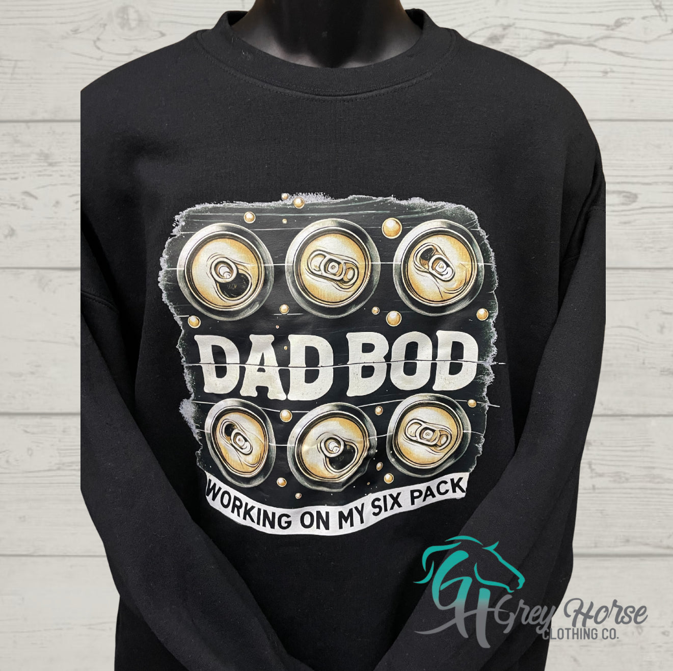 GH Adult Crewneck - Black - Dad Bod