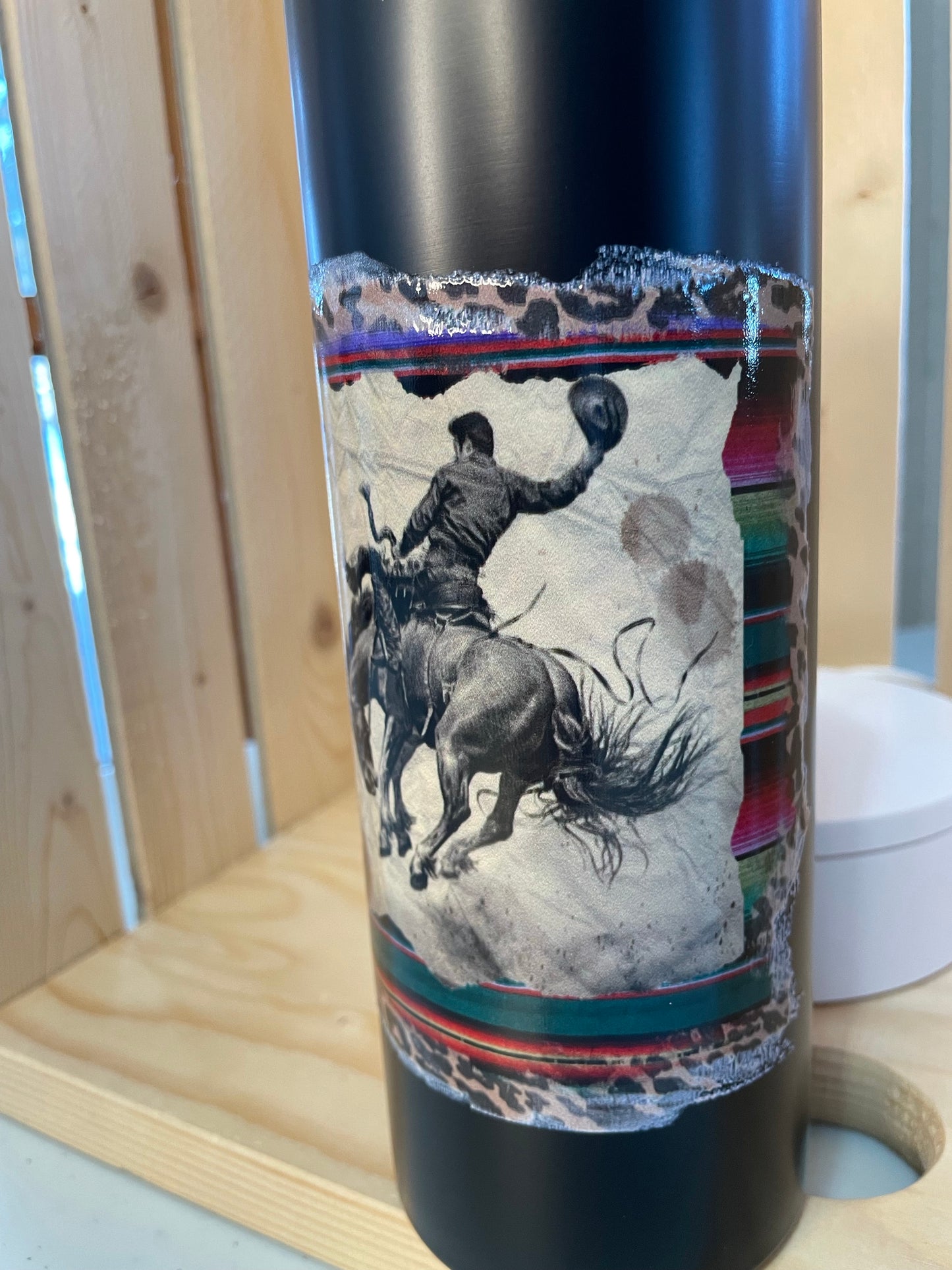 GH 20oz Tumbler - Black - Vintage Bronc
