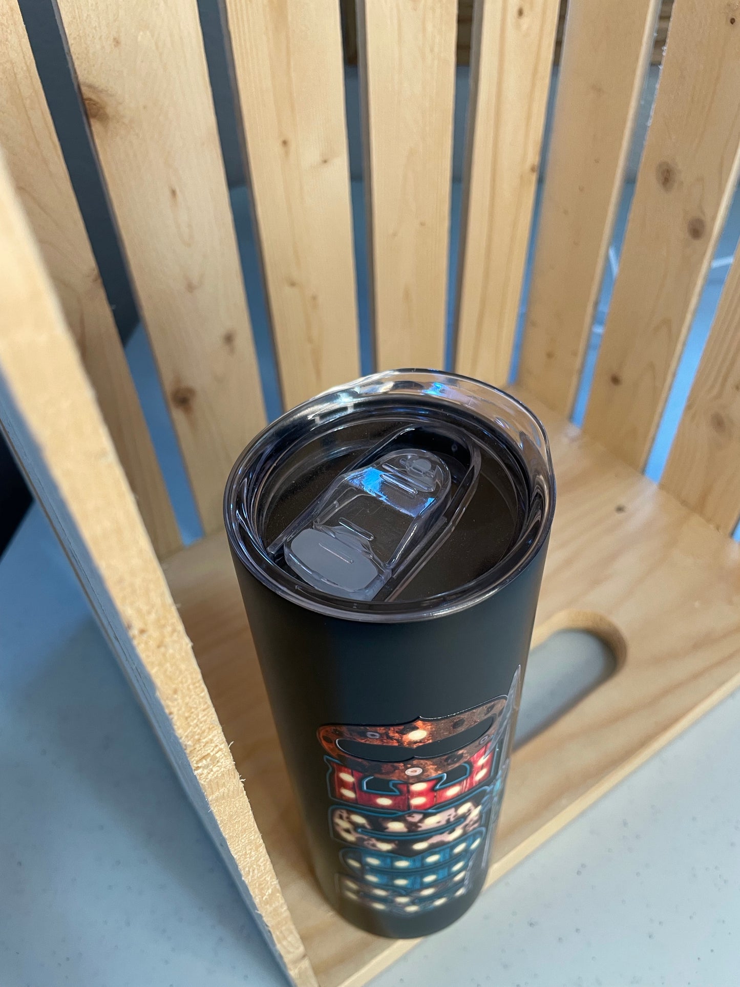 GH 20oz Tumbler - Black - Rodeo Mom in Lights