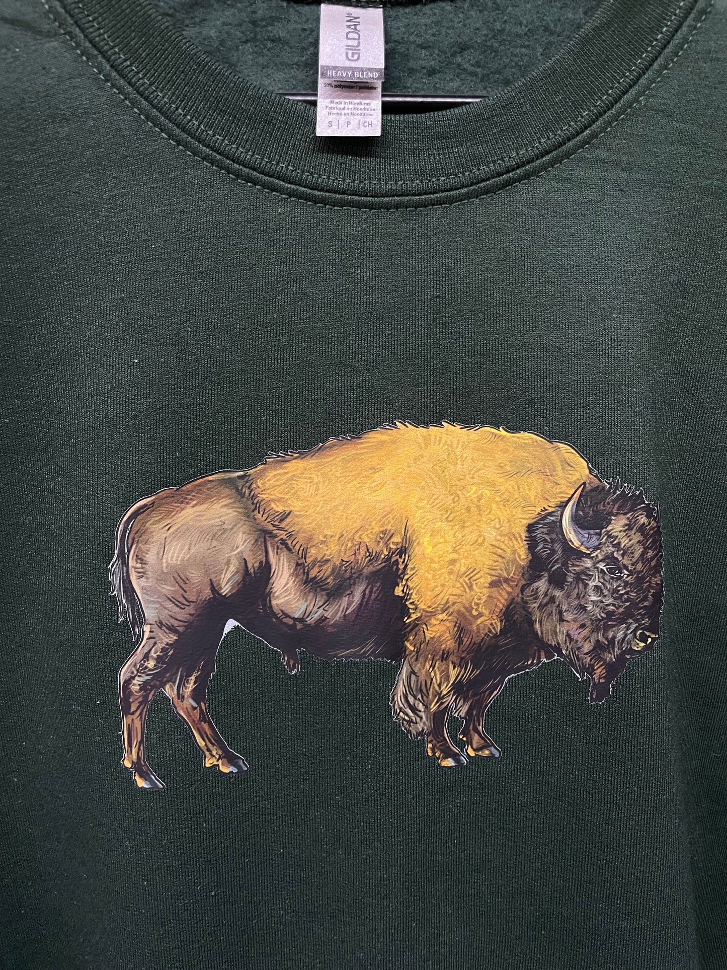 GH Adult Crewneck - Forest Green, Buffalo