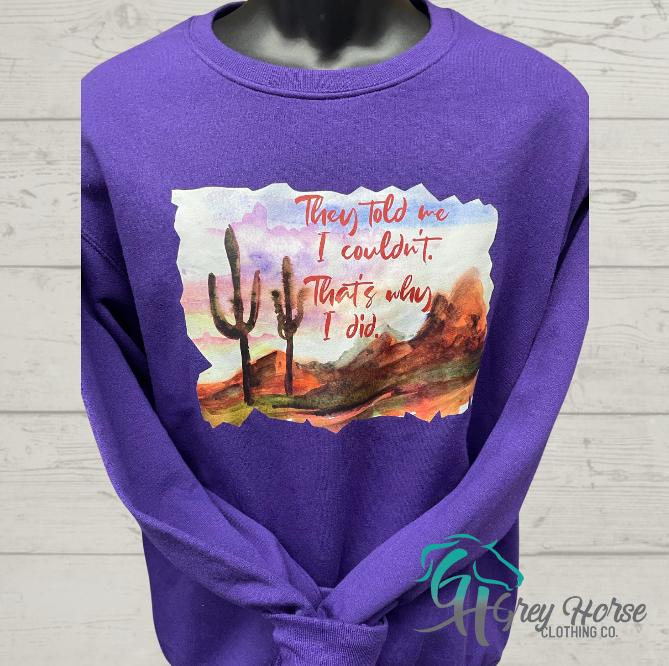 GH Adult Crewneck - S Purple, That’s Why I Did