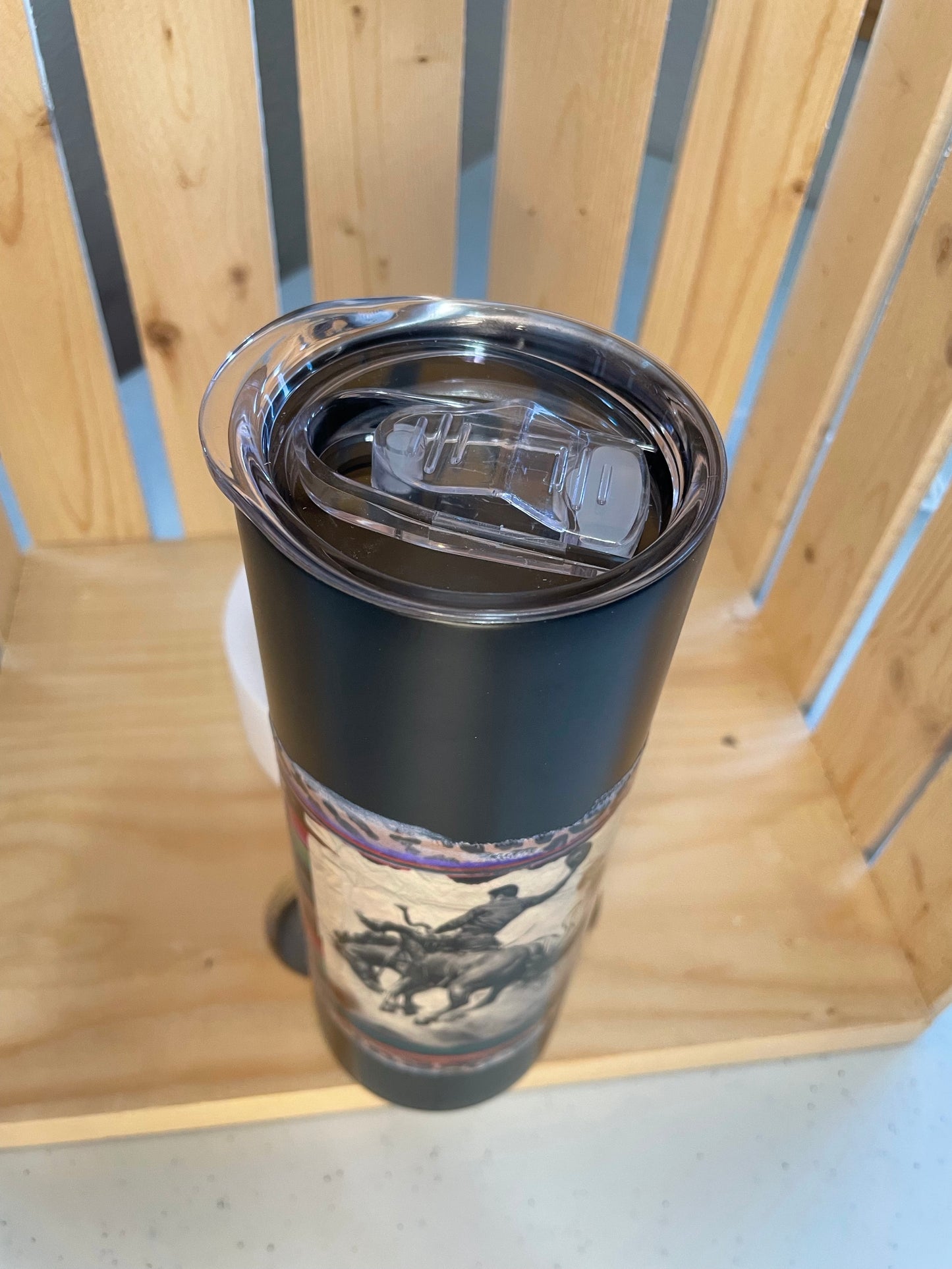 GH 20oz Tumbler - Black - Vintage Bronc