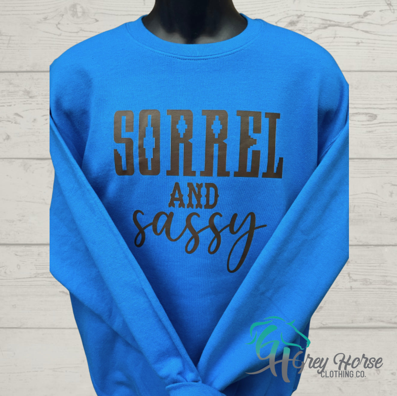 GH Adult Crewneck - Royal Blue, Sorrel & Sassy
