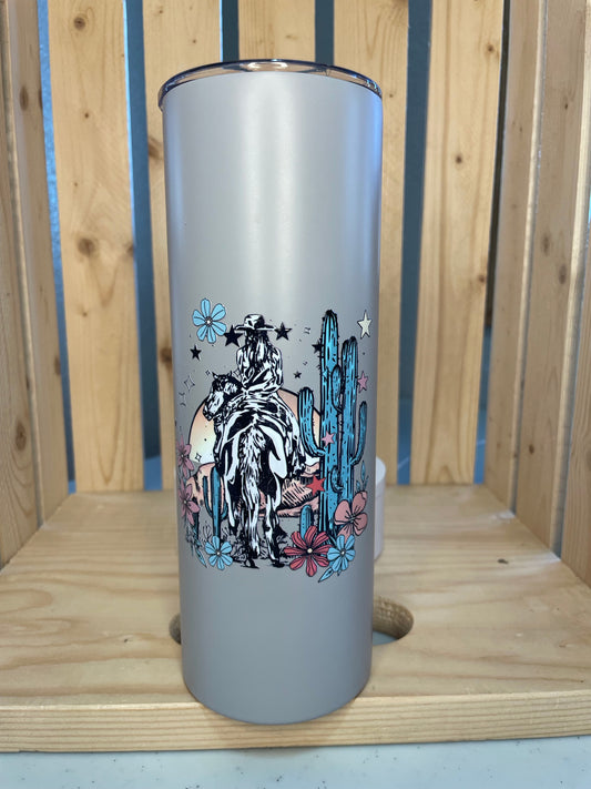 GH 20oz Tumbler - Pale Grey - Desert Cowgirl