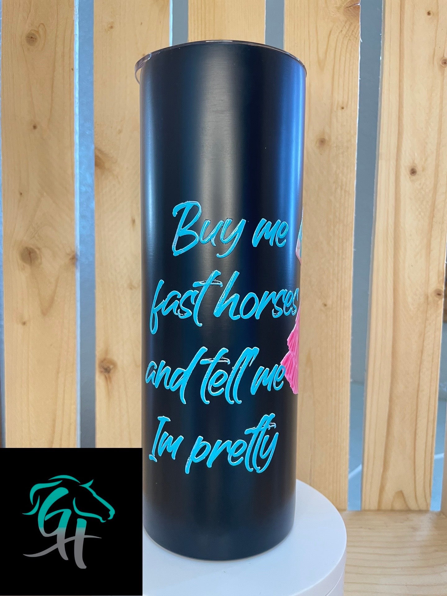 GH 20oz Tumbler - Black - Fast Horses