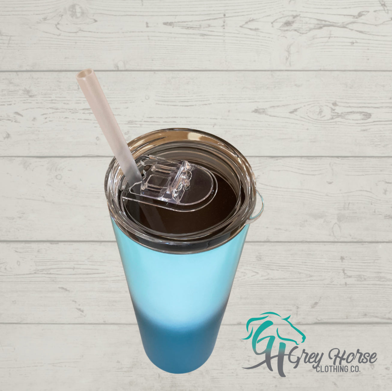 GH 20oz Tumbler - Blue Ombré- Southwest Barrel Racer