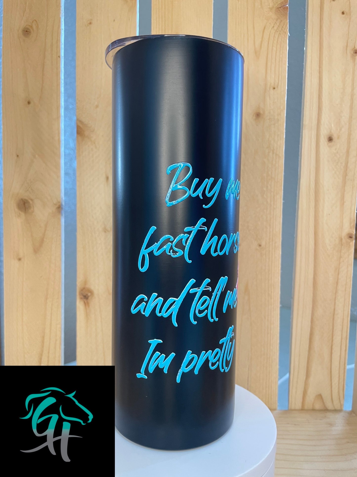 GH 20oz Tumbler - Black - Fast Horses