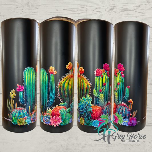 GH 20oz Skinny Tumbler - Black - Cactus