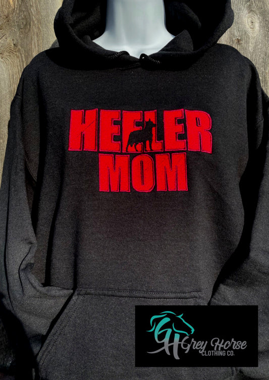 GH Adult Hoodie - Heeler Mom (Red)