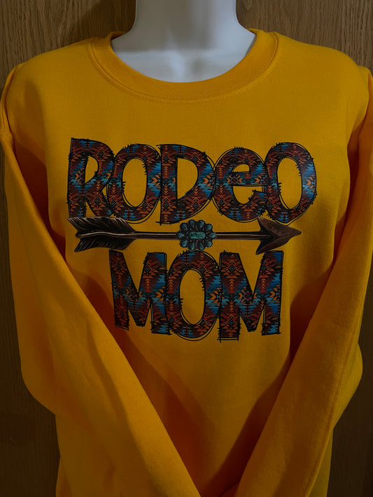 GH Adult Crewneck - M Harvest Gold, Rodeo Mom