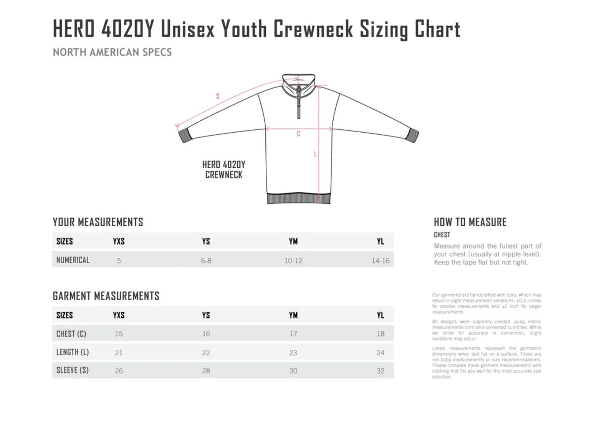 Palominos Youth 1/4 Zip Sweatshirt