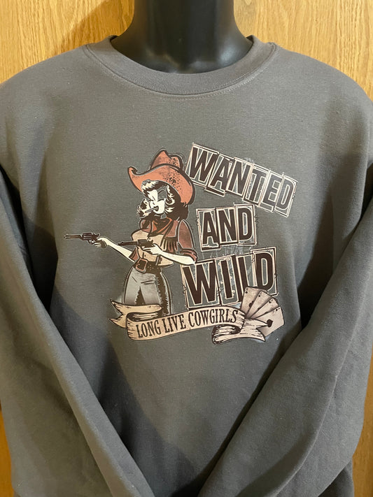 GH Adult Crewneck - XL Charcoal, Wanted & Wild