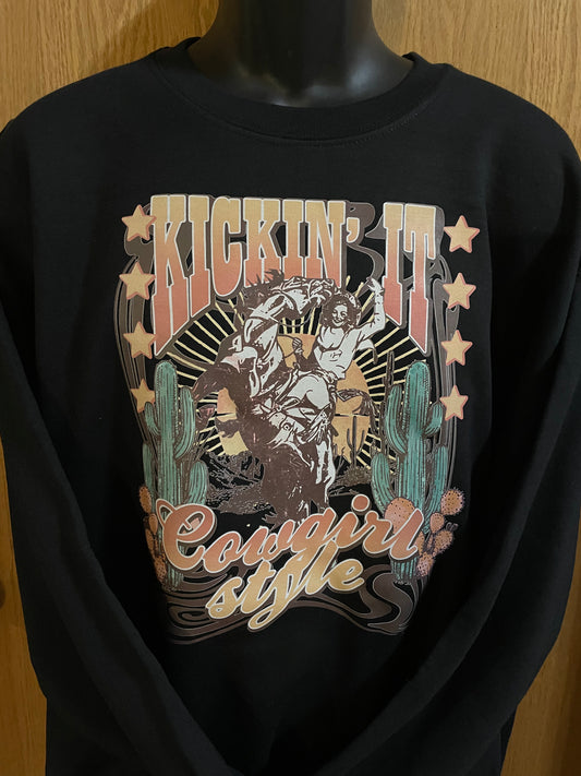 GH Adult Crewneck - XL Black, Kickin It