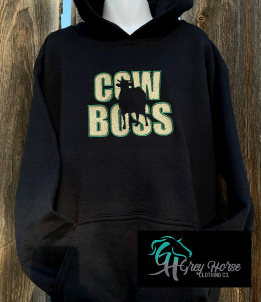 GH Youth Hoodie - Cow Boss