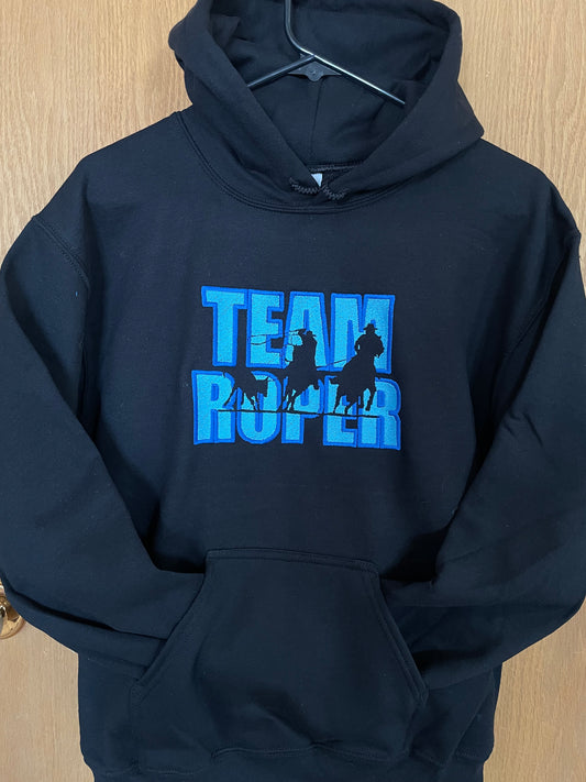 GH Adult Hoodie - Team Roper (Black/Blue)