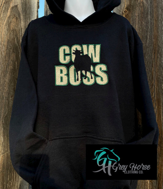 GH Toddler Hoodie - Cow Boss