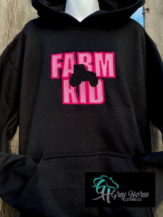 GH Youth Hoodie - Farm Kid (Pink)